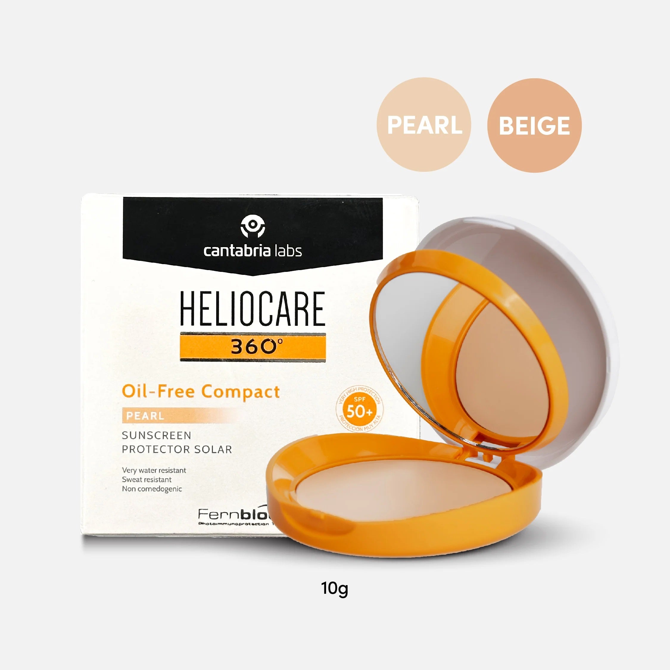 Heliocare 360° Oil-Free Compact Beige SPF 50+ 10ML (Beige)
