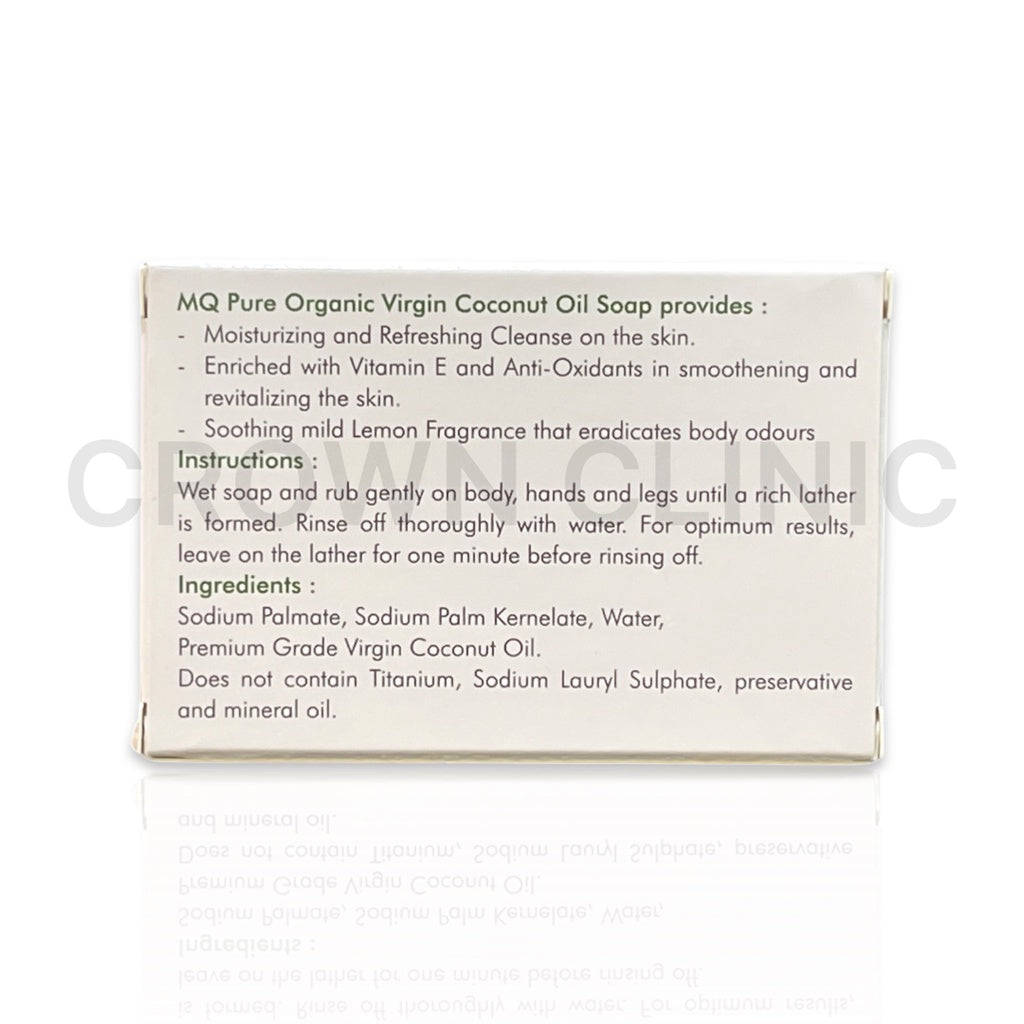 MQ Pure Organic Virgin Coconut Oil Soap 100G