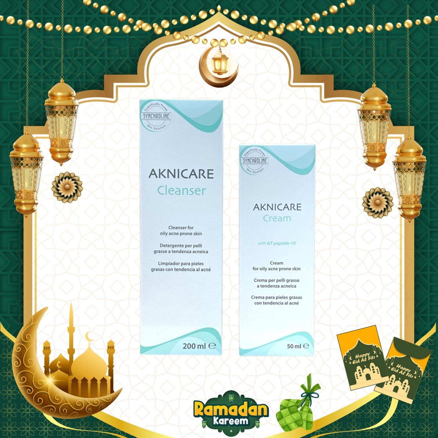 Aknicare Acne Care Basic Set (Aknicare Cleanser 200ML + Aknicare Cream 50ML)