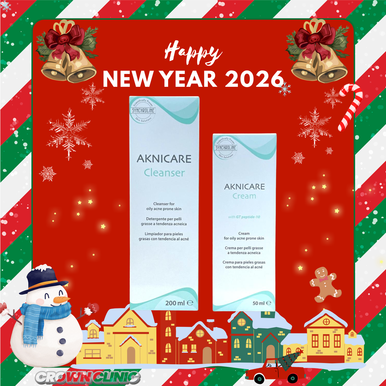 Aknicare Acne Care Basic Set (Aknicare Cleanser 200ML + Aknicare Cream 50ML)