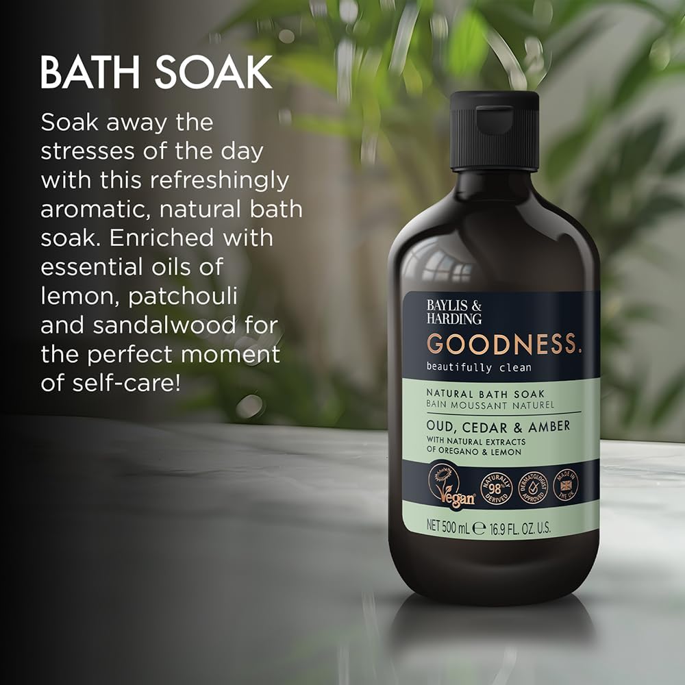 Baylis & Harding Goodness Oud, Cedar & Amber Body Wash 500ML (Copy)