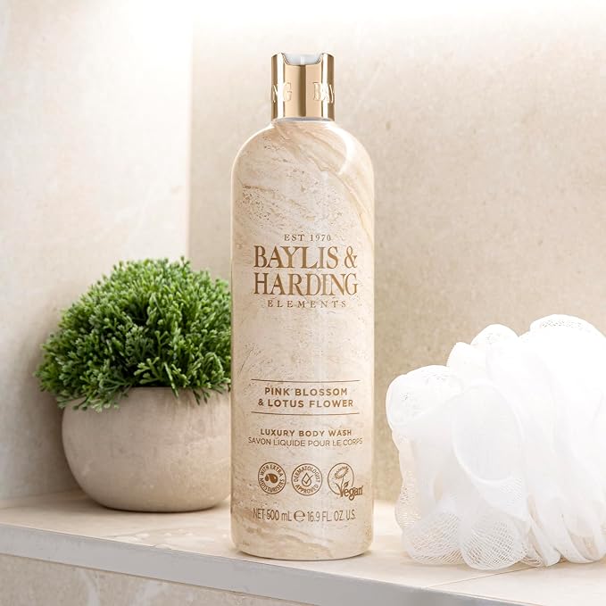 Baylis & Harding Elements Pink Blossom & Lotus Flower Luxury Body Wash 500ML
