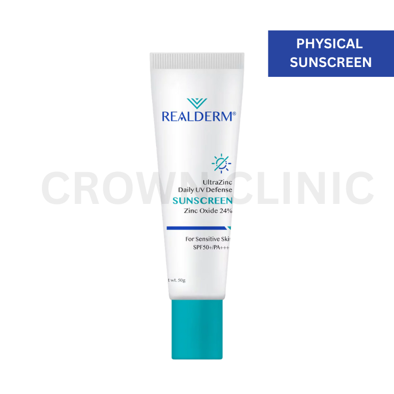 Realderm UltraZinc Daily UV Defense Sunscreen SPF50+/PA++++(50G)