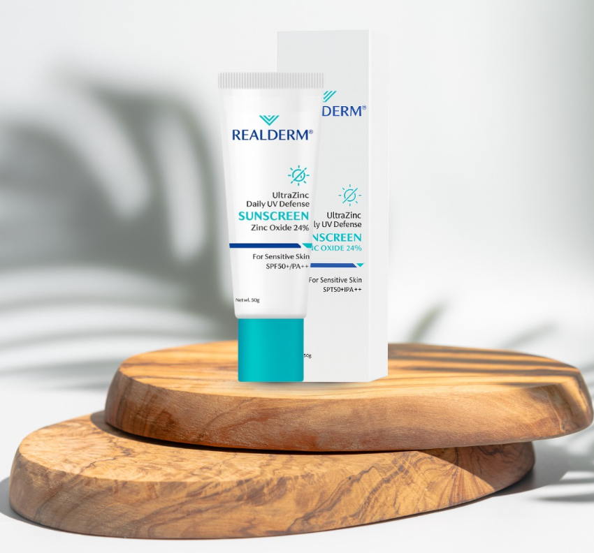 Realderm UltraZinc Daily UV Defense Sunscreen SPF50+/PA++++(50G)