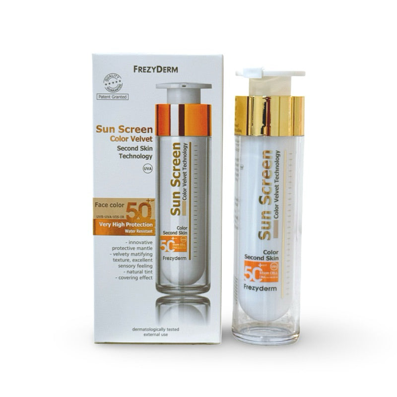 Frezyderm Sunscreen Color Velvet Face Cream SPF50 UVA 50ML