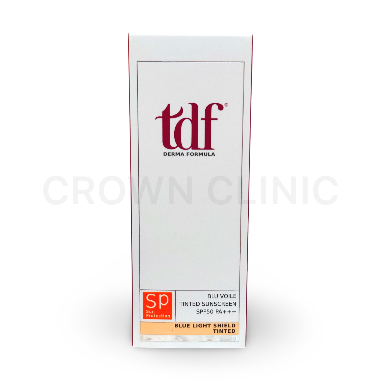 TDF Blu Voile Tinted Sunscreen SPF50 PA+++ (Blue Light Shield Tinted) 50G
